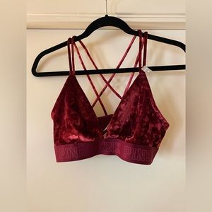 PINK Velvet Bralette